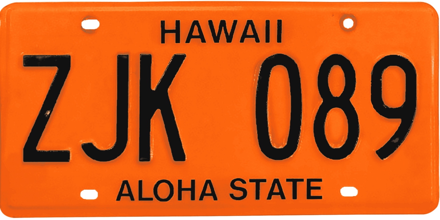 Hawaii License Plate Wrap Kit