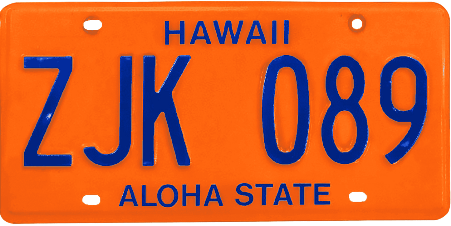 Hawaii License Plate Wrap Kit