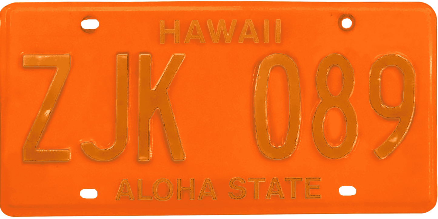 Hawaii License Plate Wrap Kit