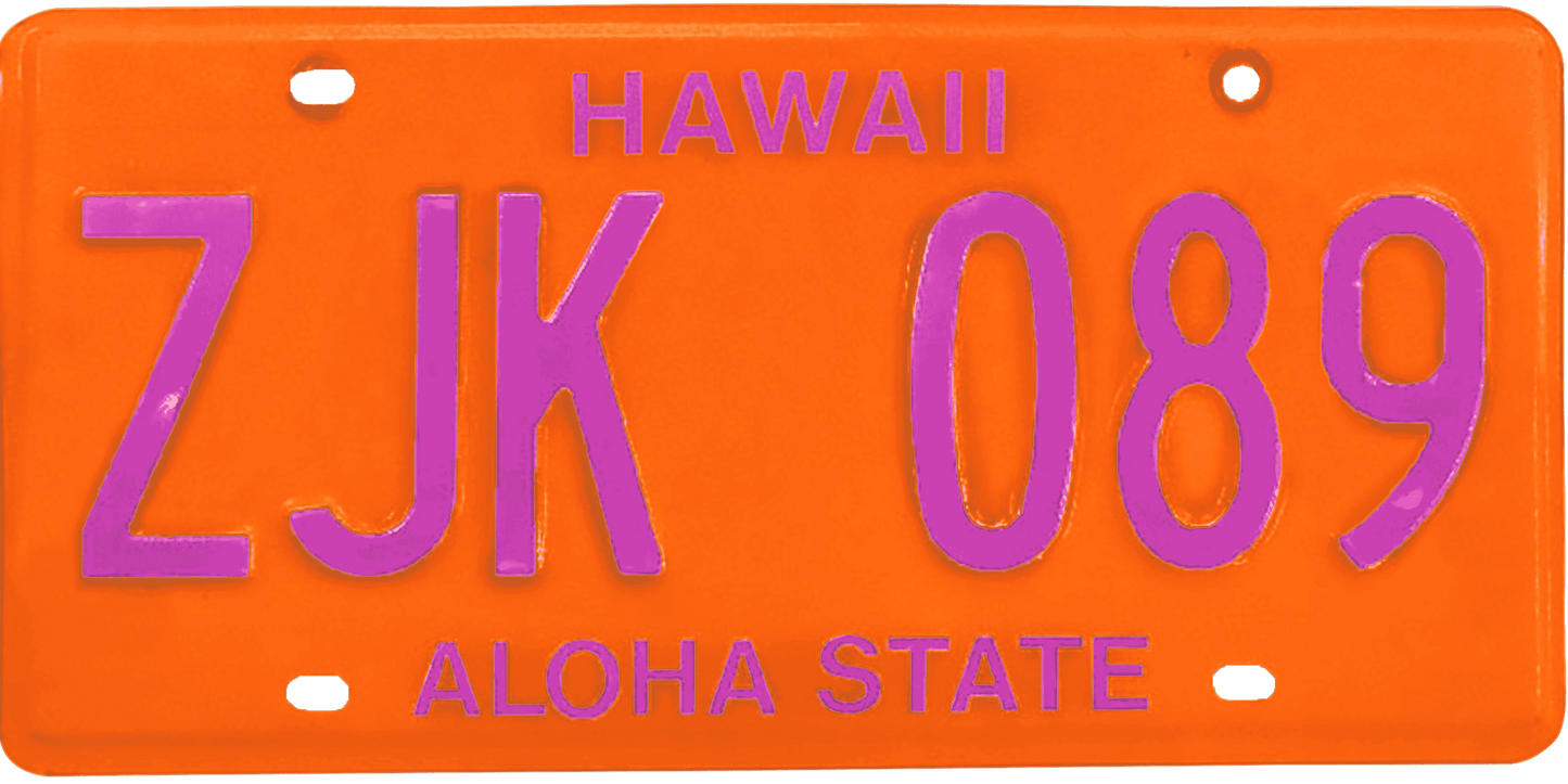 Hawaii License Plate Wrap Kit