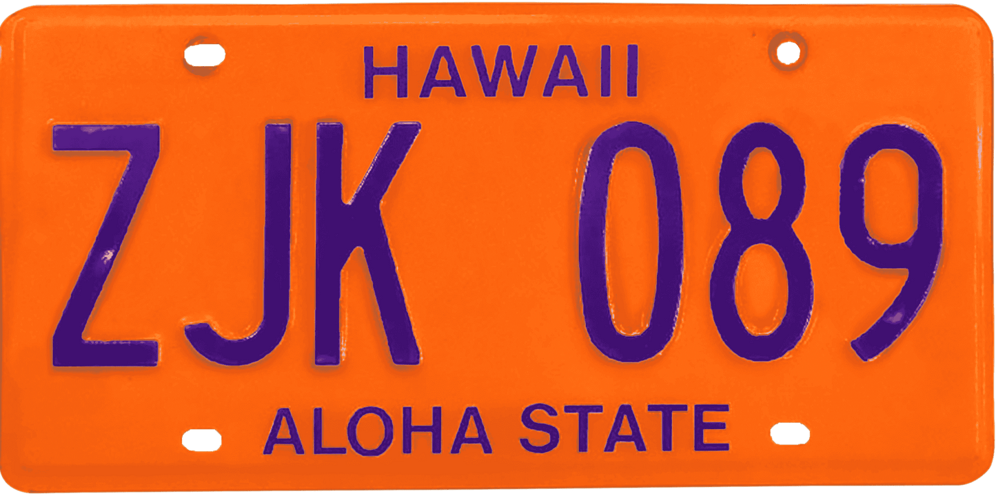 Hawaii License Plate Wrap Kit