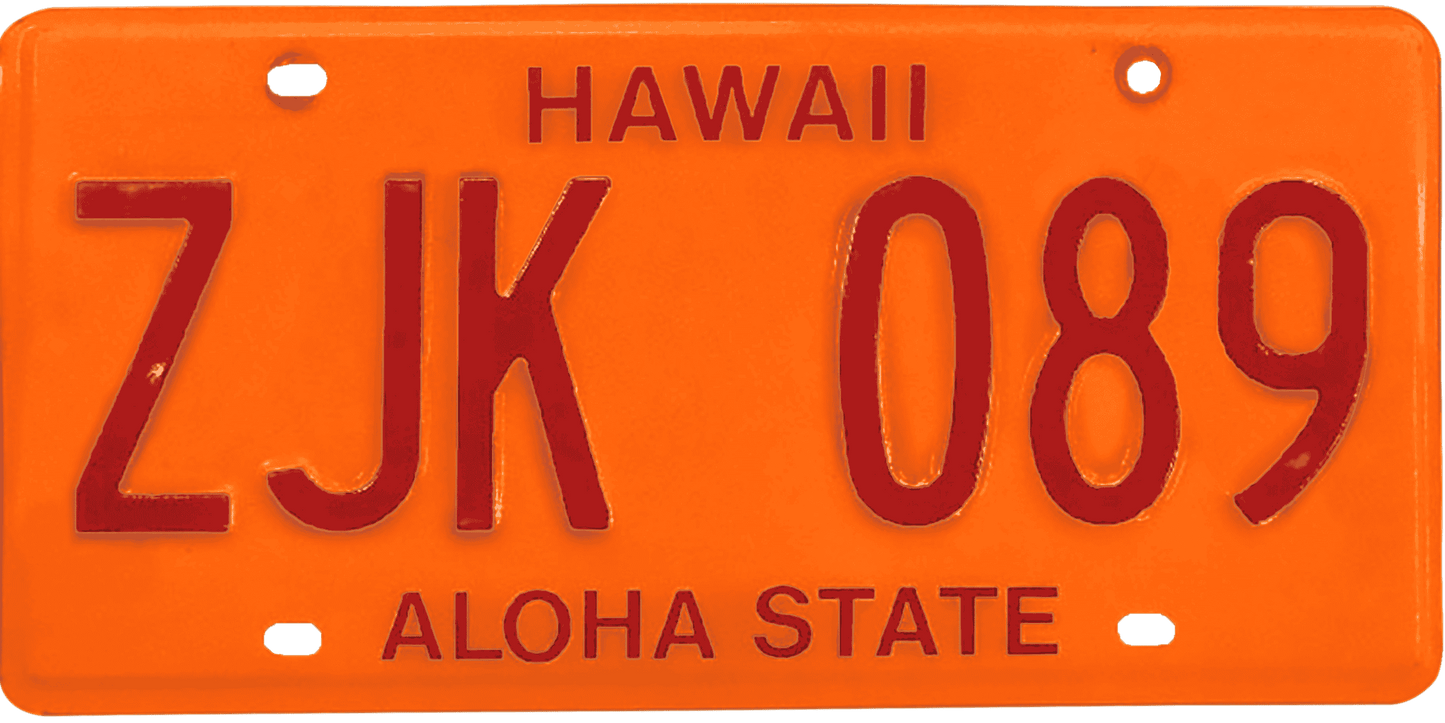 Hawaii License Plate Wrap Kit