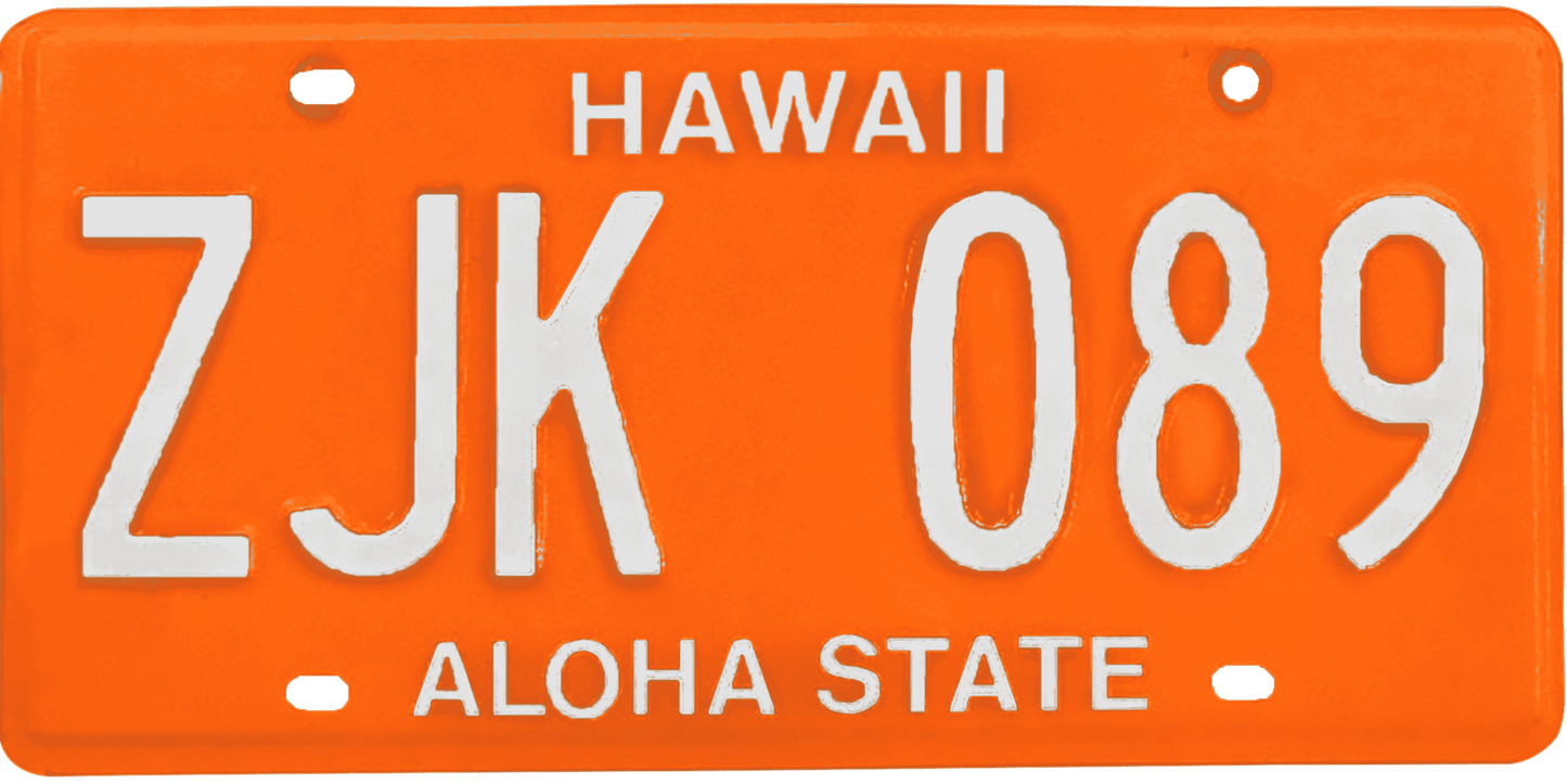 Hawaii License Plate Wrap Kit