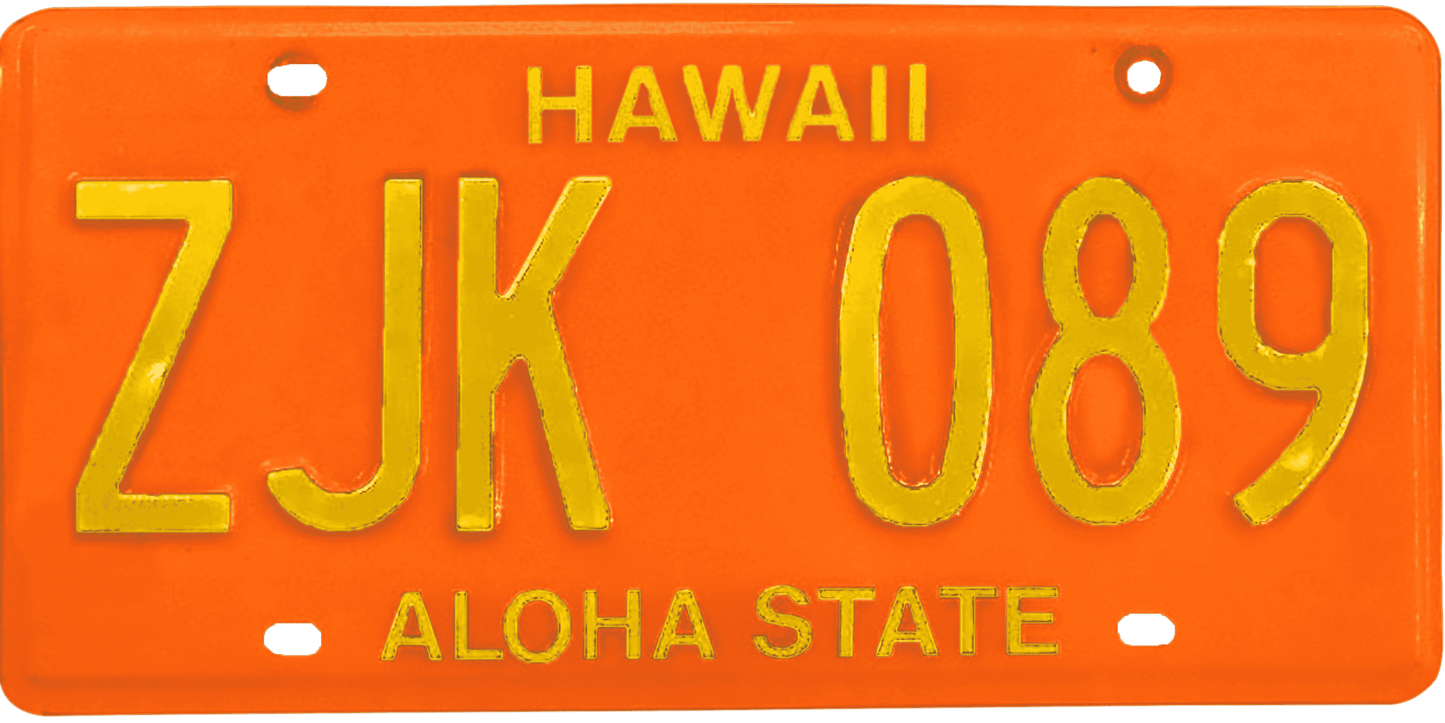 Hawaii License Plate Wrap Kit