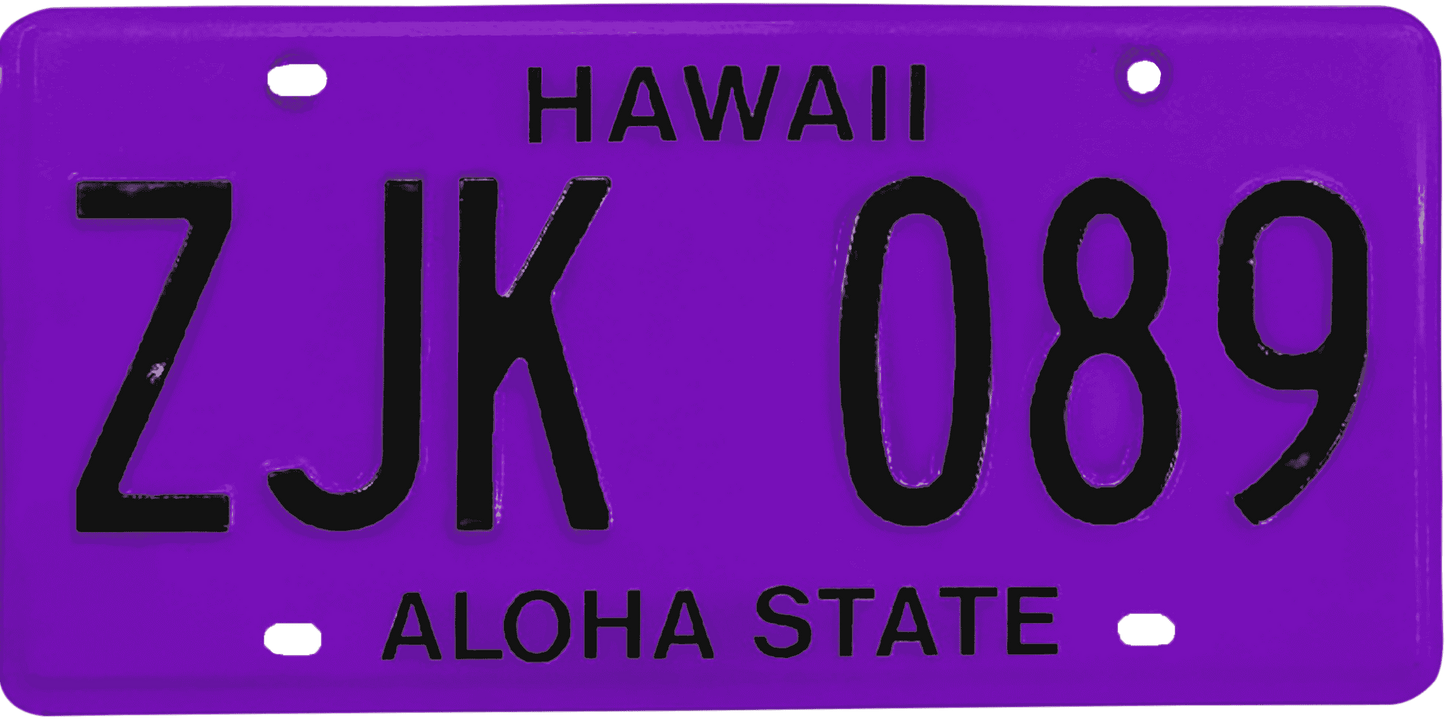 Hawaii License Plate Wrap Kit