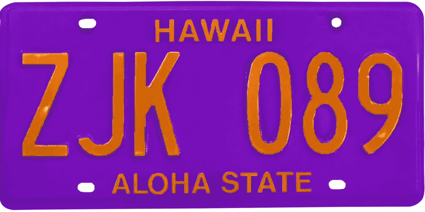 Hawaii License Plate Wrap Kit