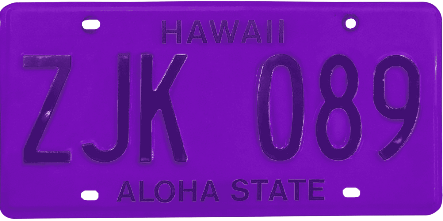 Hawaii License Plate Wrap Kit