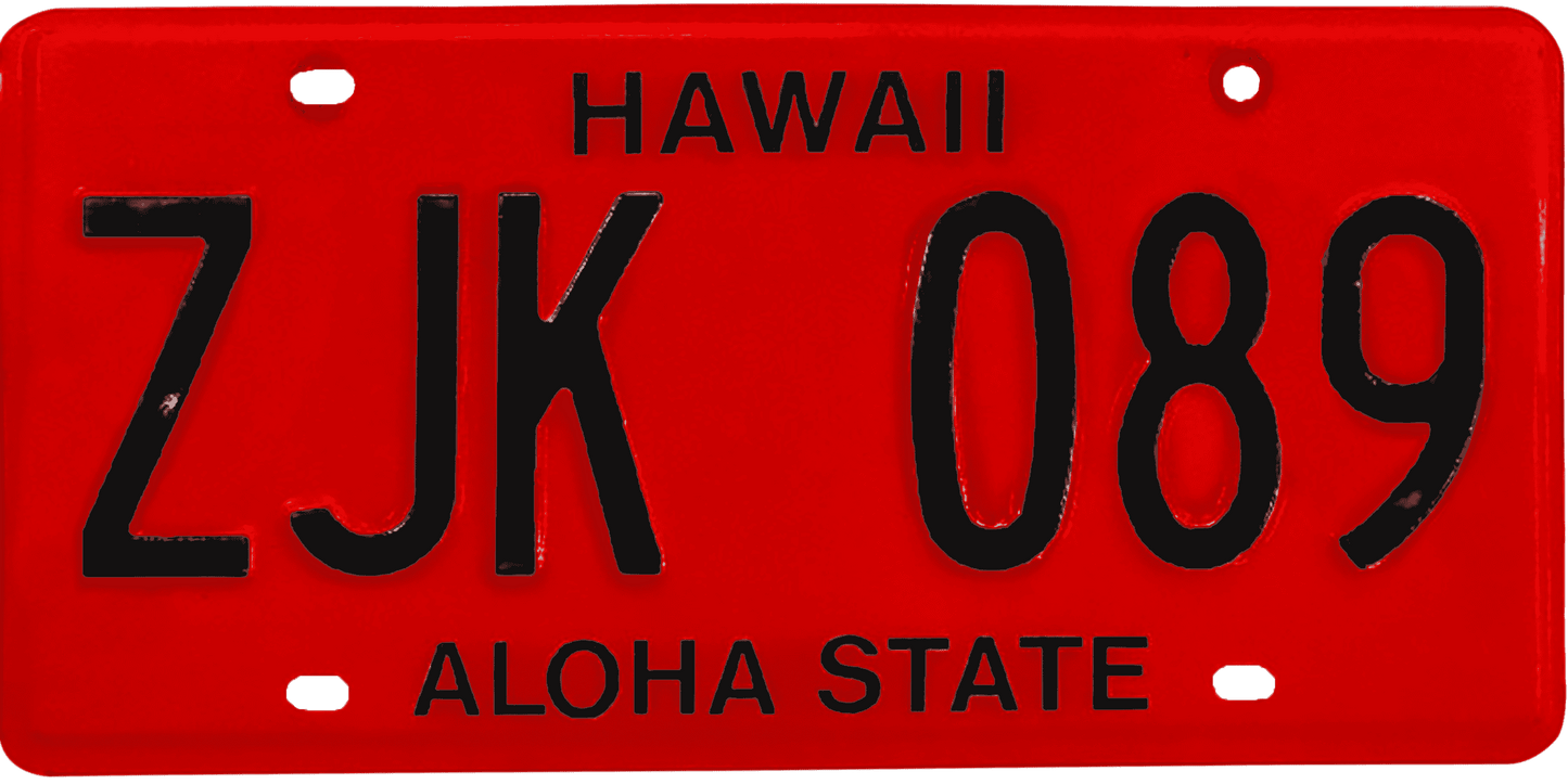 Hawaii License Plate Wrap Kit