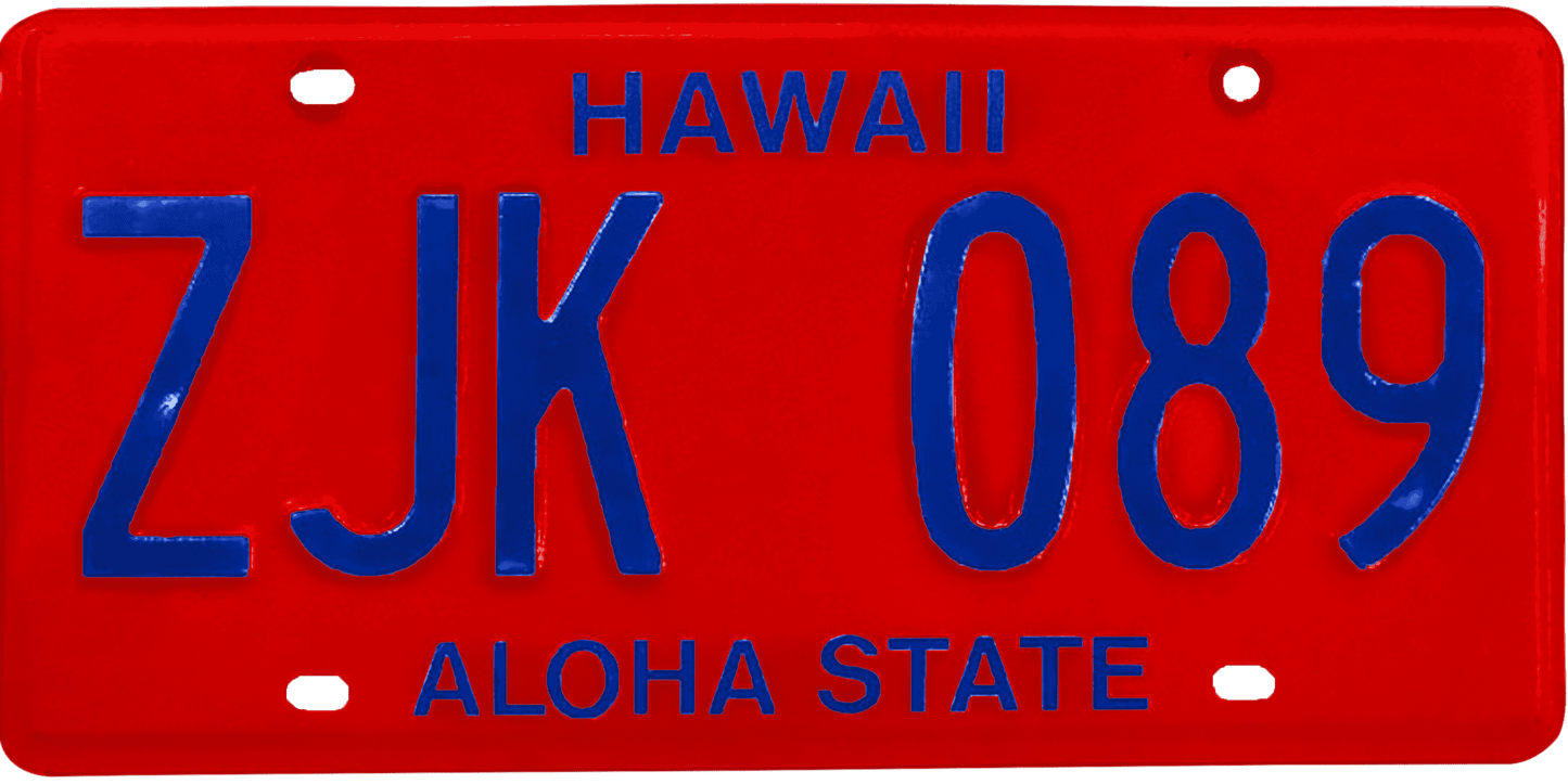 Hawaii License Plate Wrap Kit