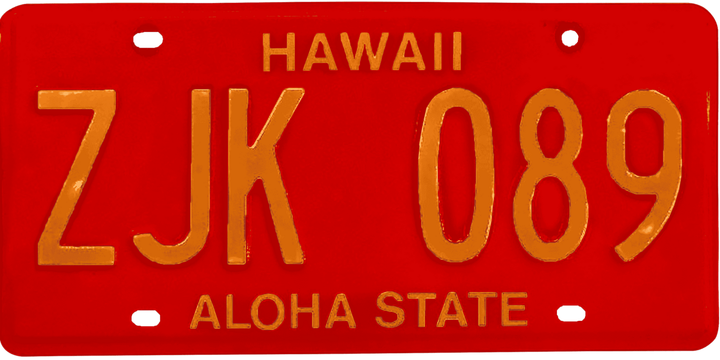 Hawaii License Plate Wrap Kit