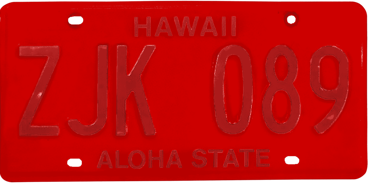 Hawaii License Plate Wrap Kit