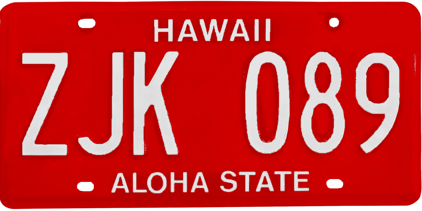 Hawaii License Plate Wrap Kit