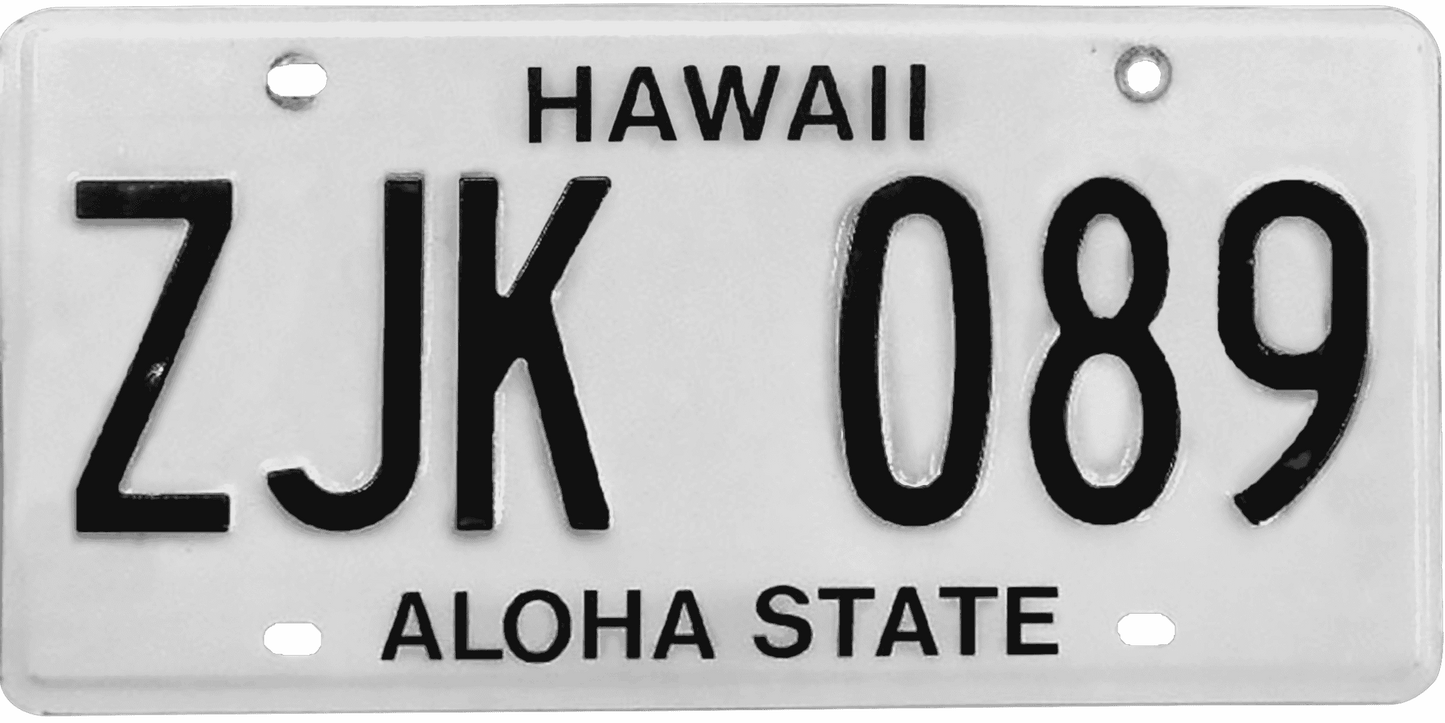 Hawaii License Plate Wrap Kit