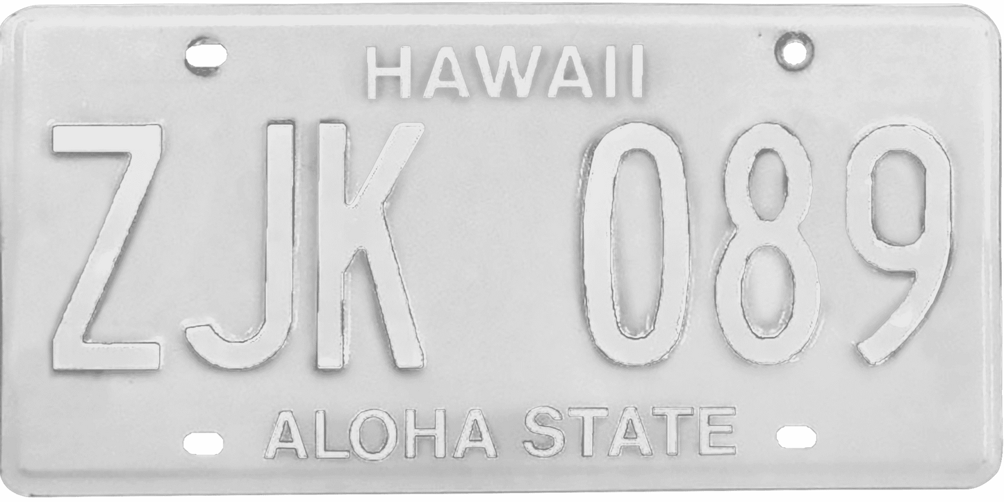 Hawaii License Plate Wrap Kit