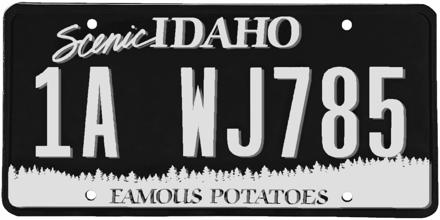 Idaho License Plate Wrap Kit