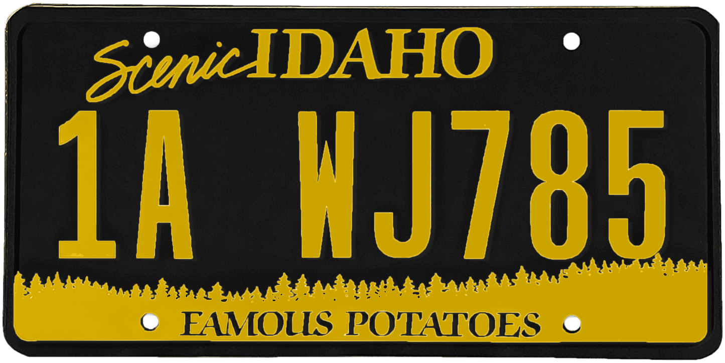 Idaho License Plate Wrap Kit