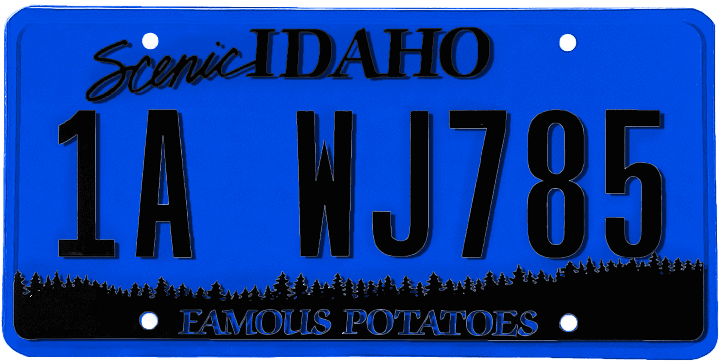 Idaho License Plate Wrap Kit