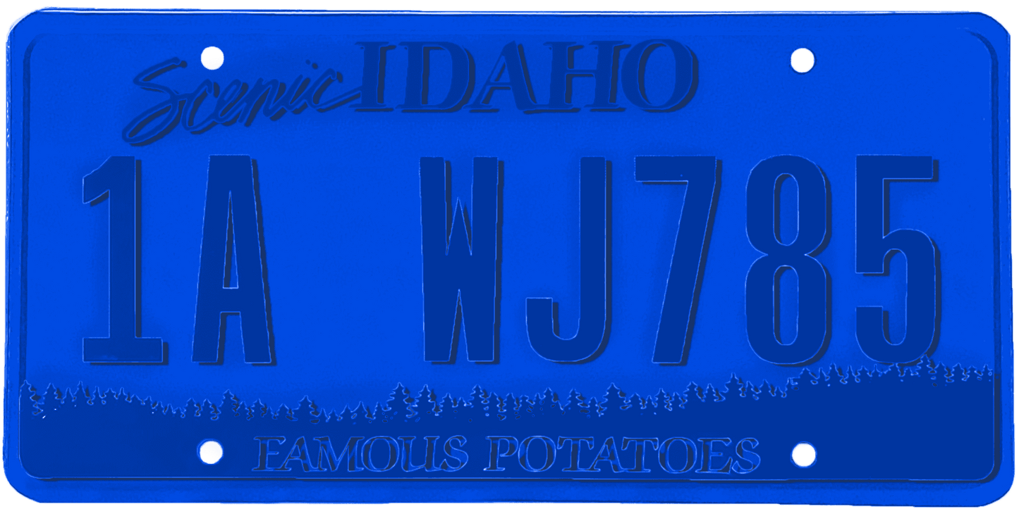 Idaho License Plate Wrap Kit