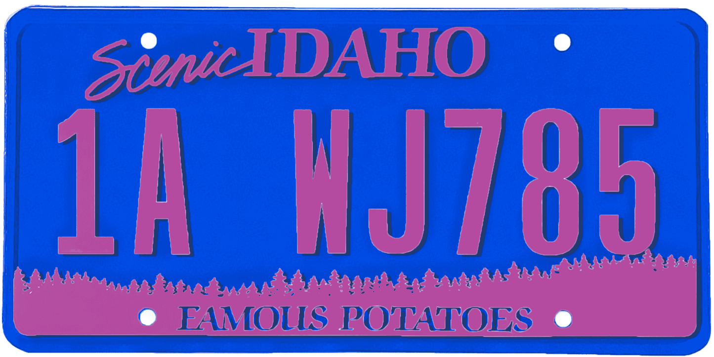 Idaho License Plate Wrap Kit