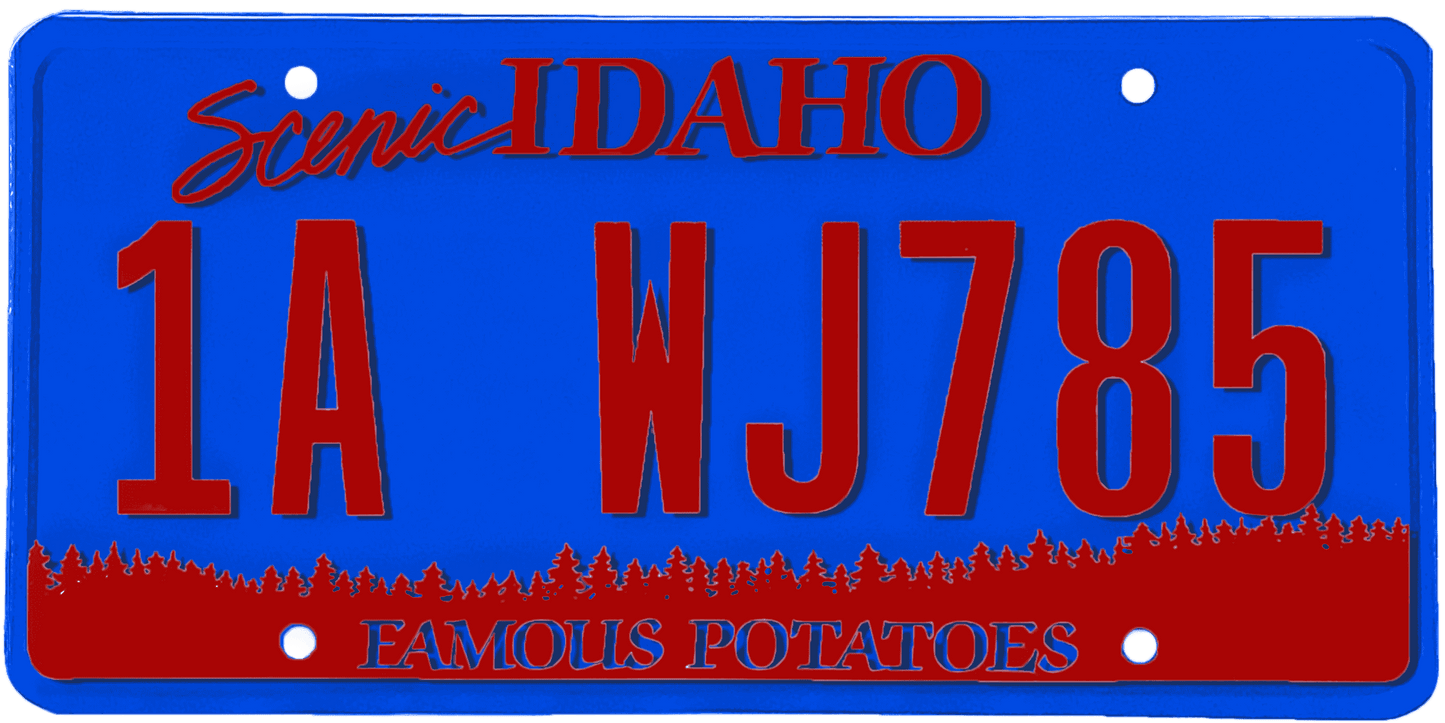 Idaho License Plate Wrap Kit