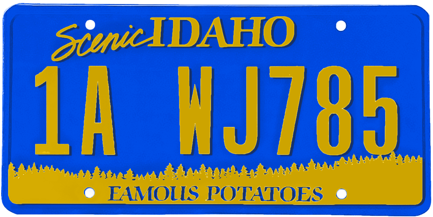 Idaho License Plate Wrap Kit