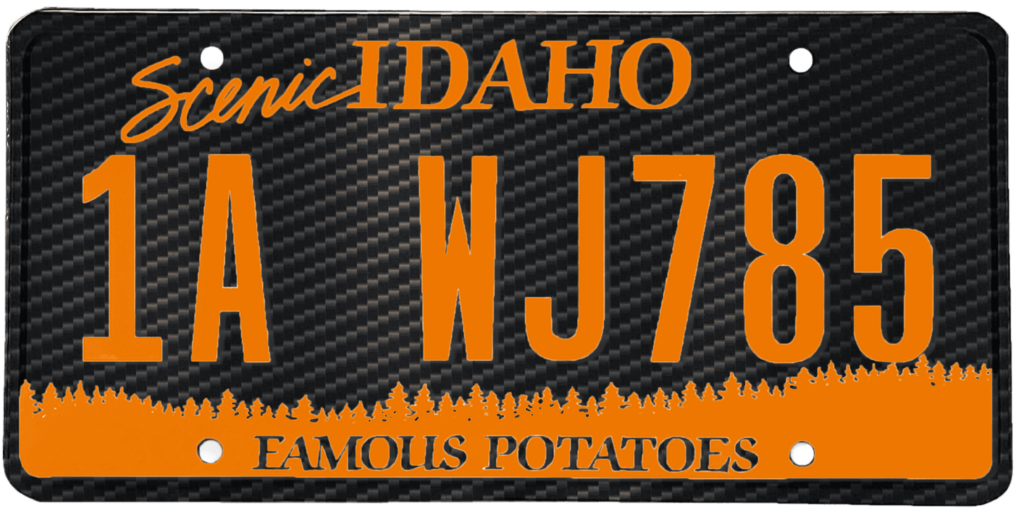 Idaho License Plate Wrap Kit