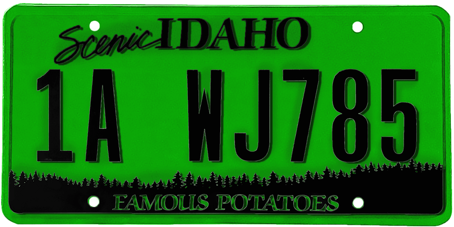 Idaho License Plate Wrap Kit