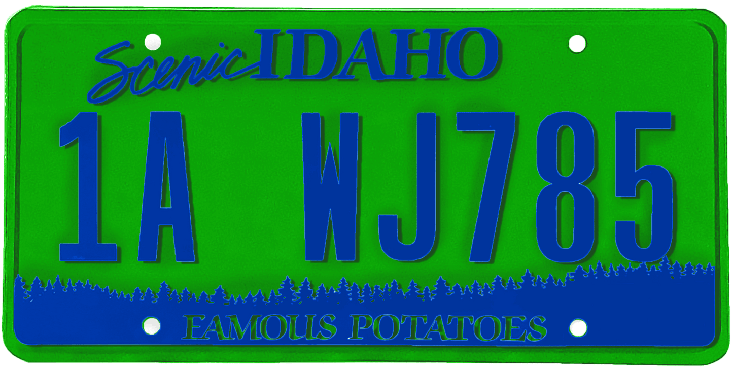 Idaho License Plate Wrap Kit