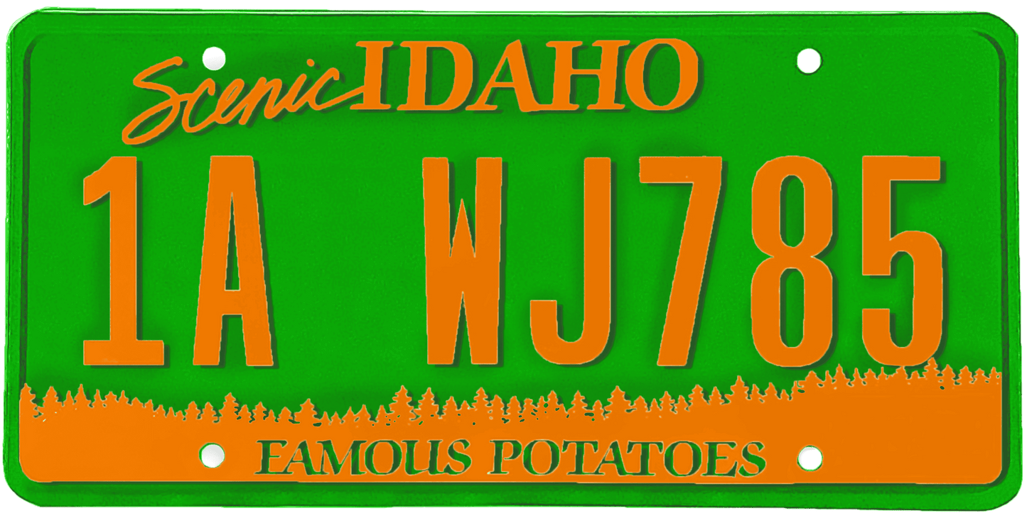 Idaho License Plate Wrap Kit