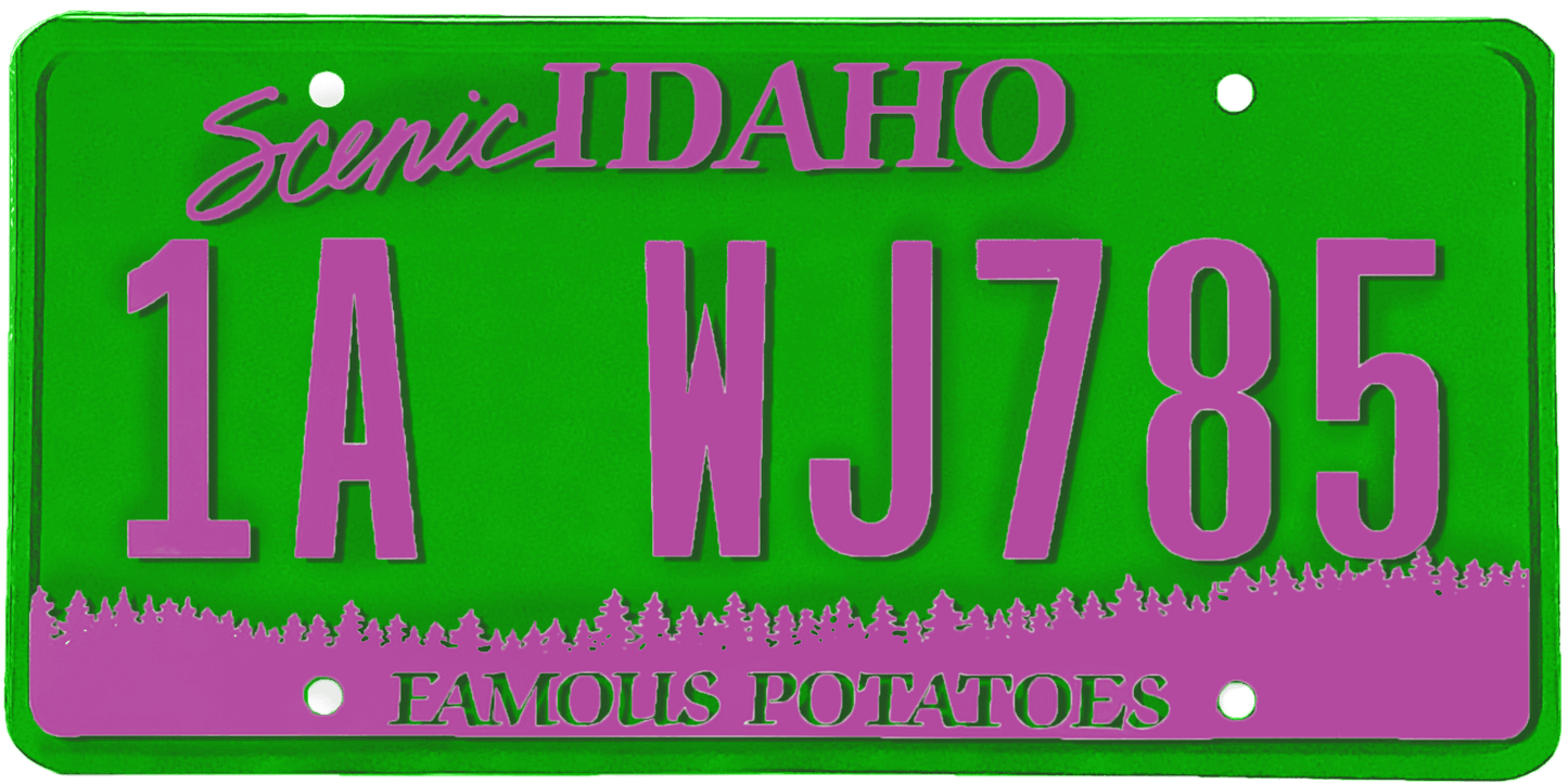 Idaho License Plate Wrap Kit