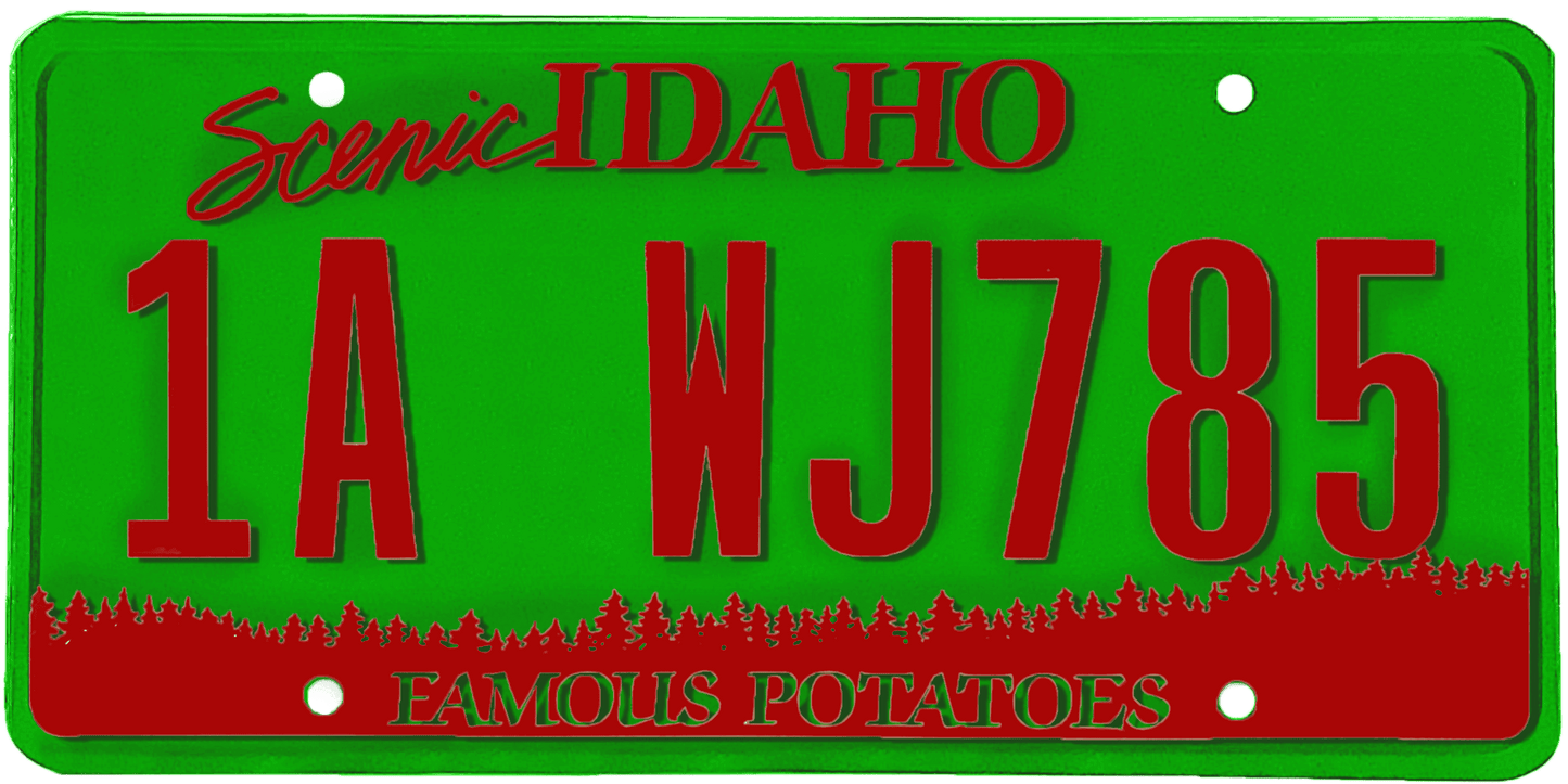 Idaho License Plate Wrap Kit