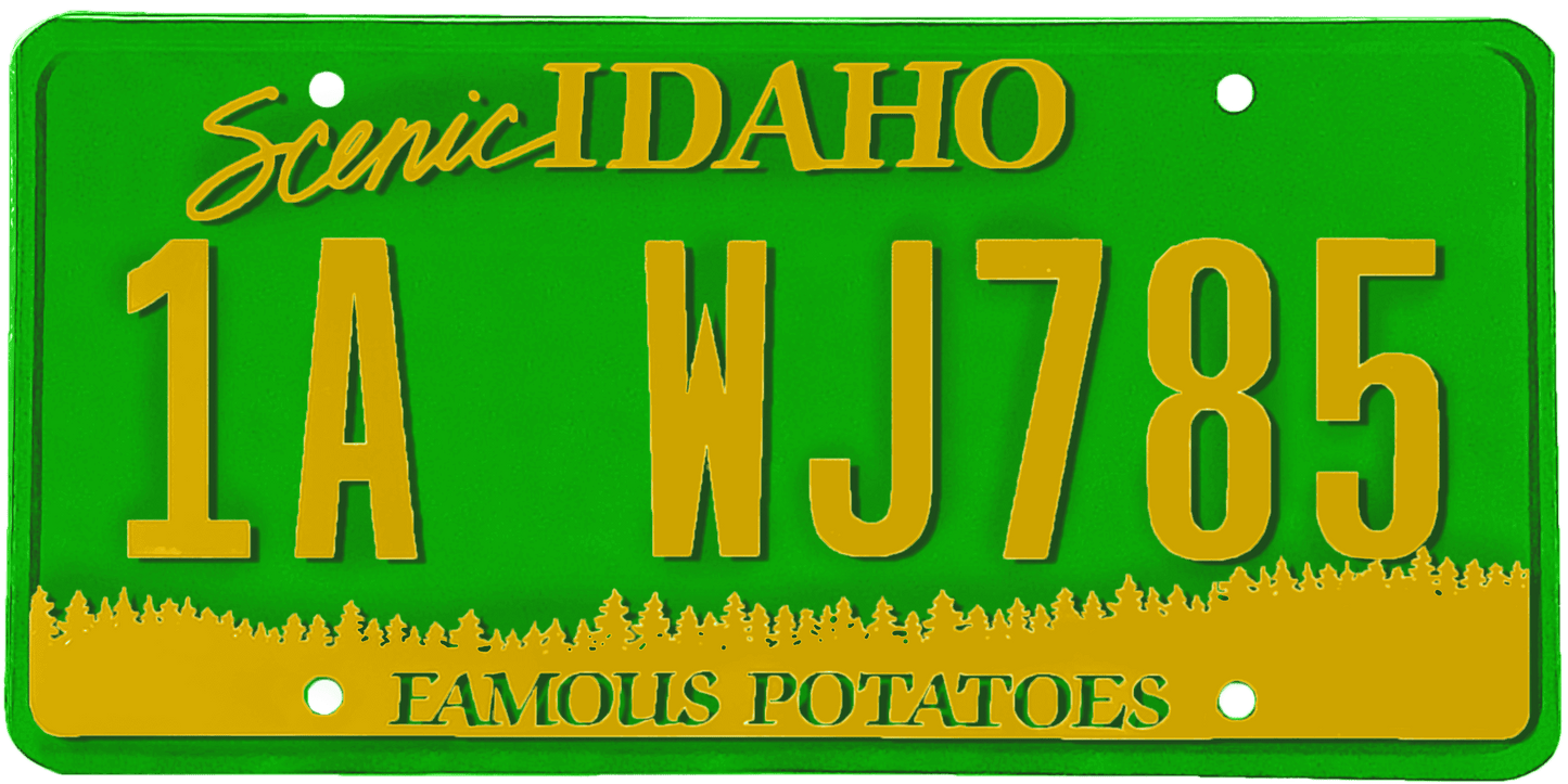 Idaho License Plate Wrap Kit