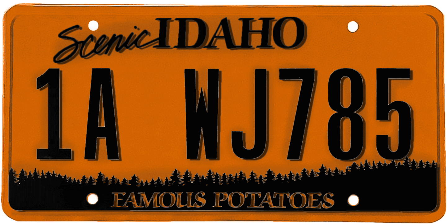 Idaho License Plate Wrap Kit