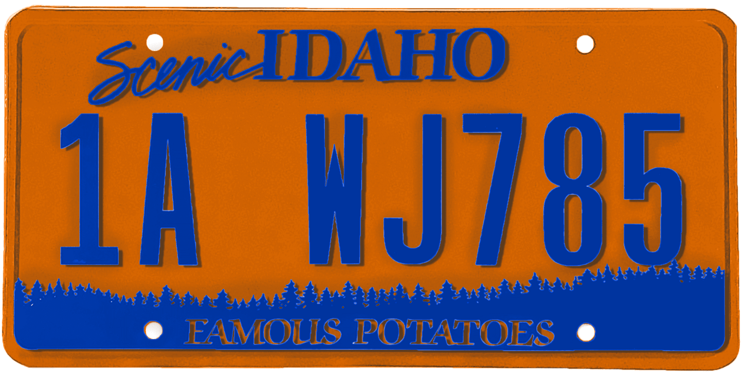 Idaho License Plate Wrap Kit