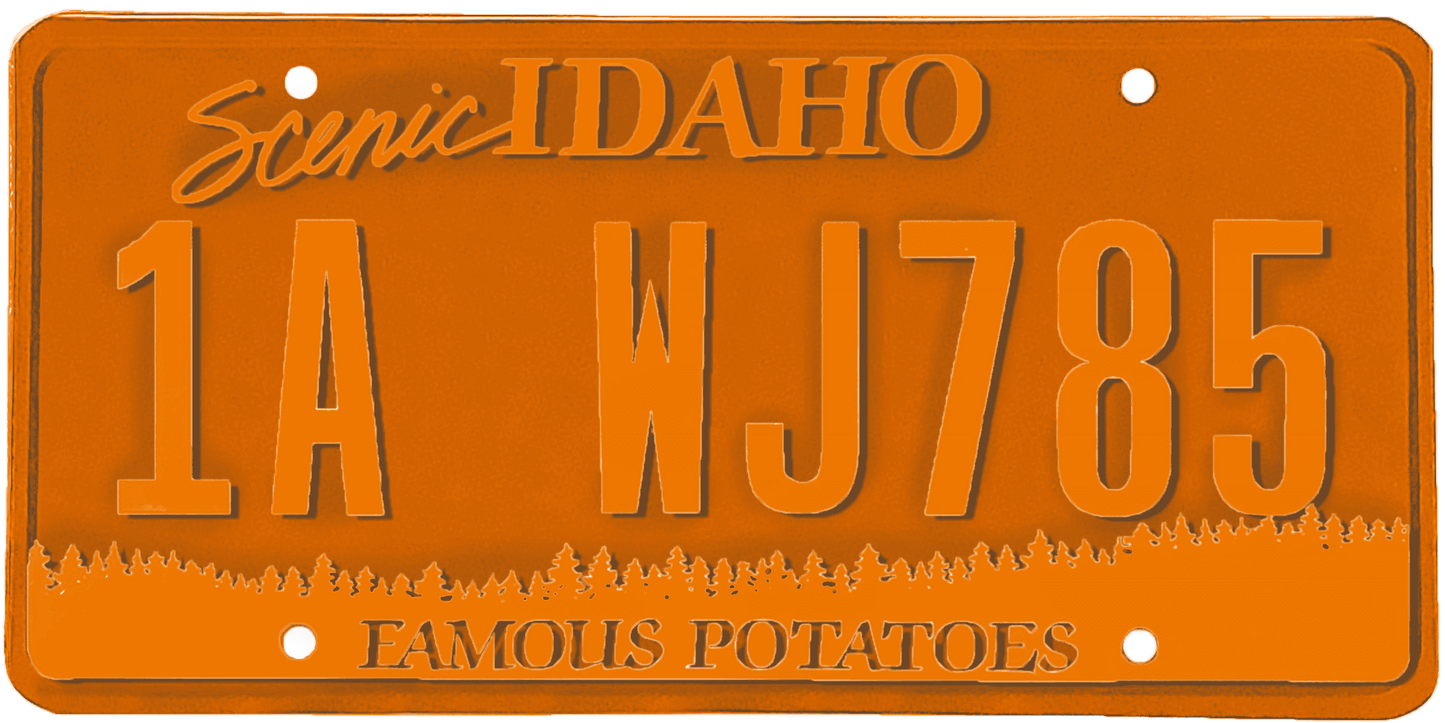 Idaho License Plate Wrap Kit