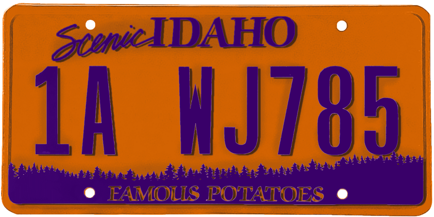 Idaho License Plate Wrap Kit