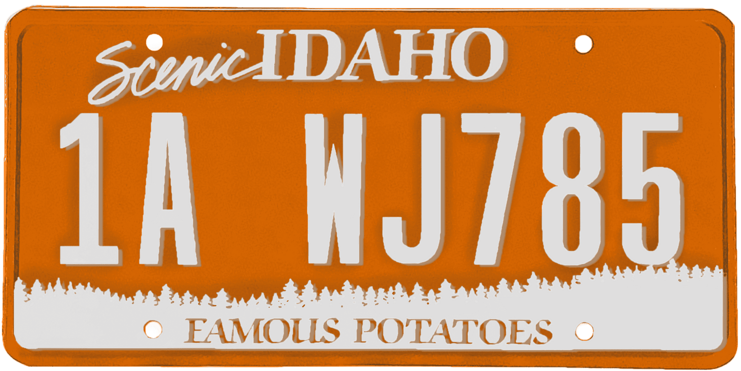 Idaho License Plate Wrap Kit