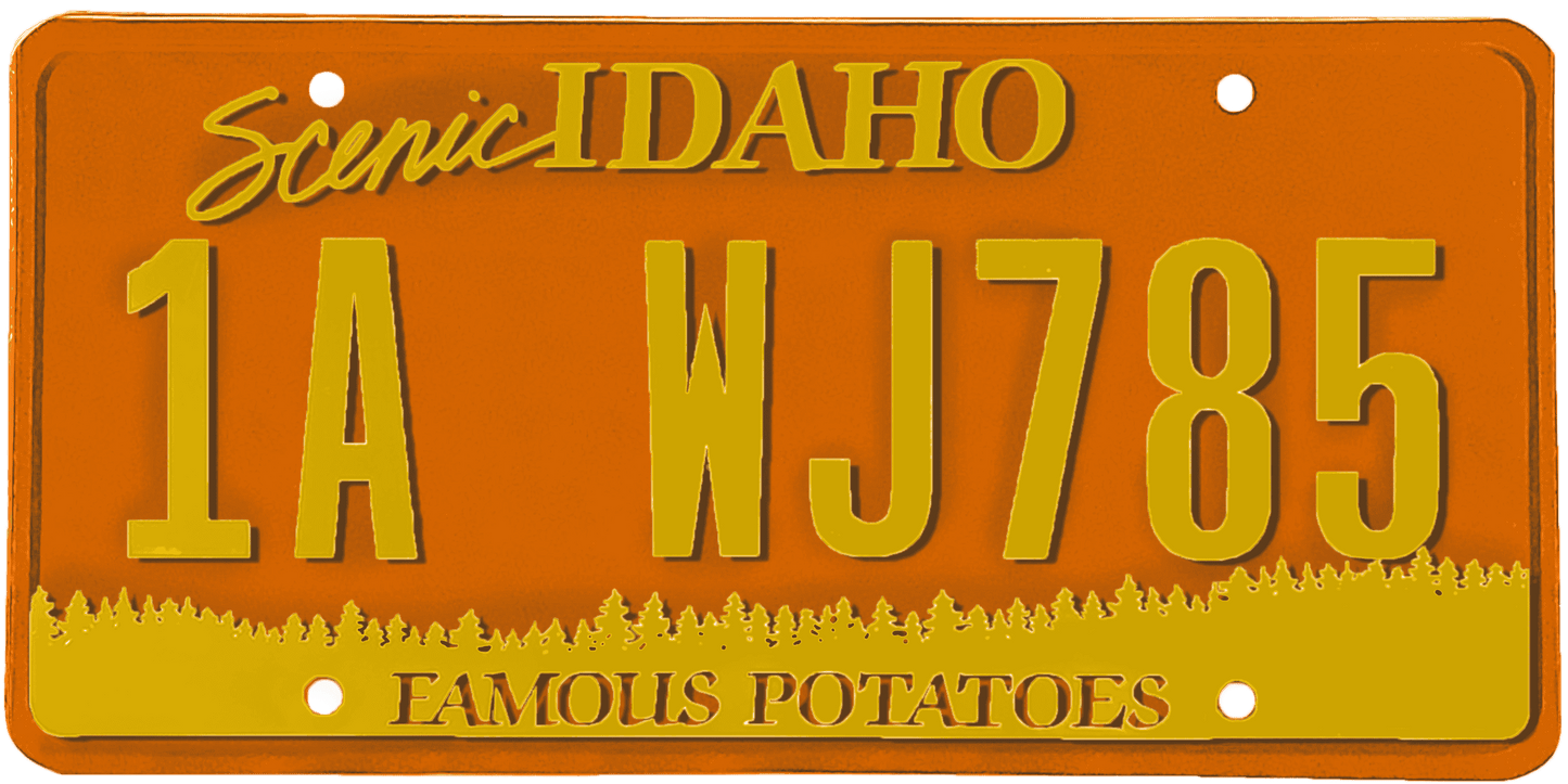 Idaho License Plate Wrap Kit