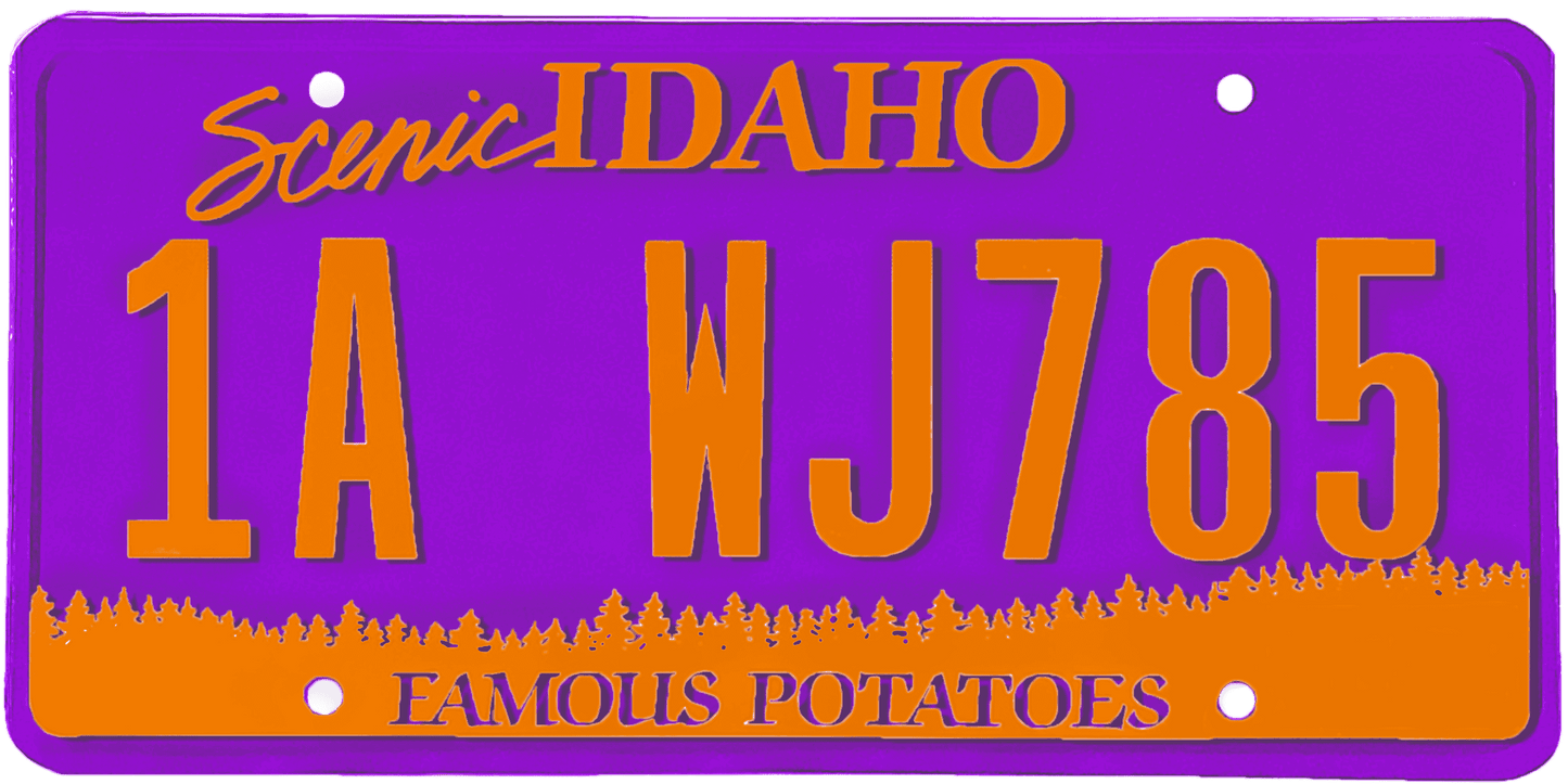 Idaho License Plate Wrap Kit