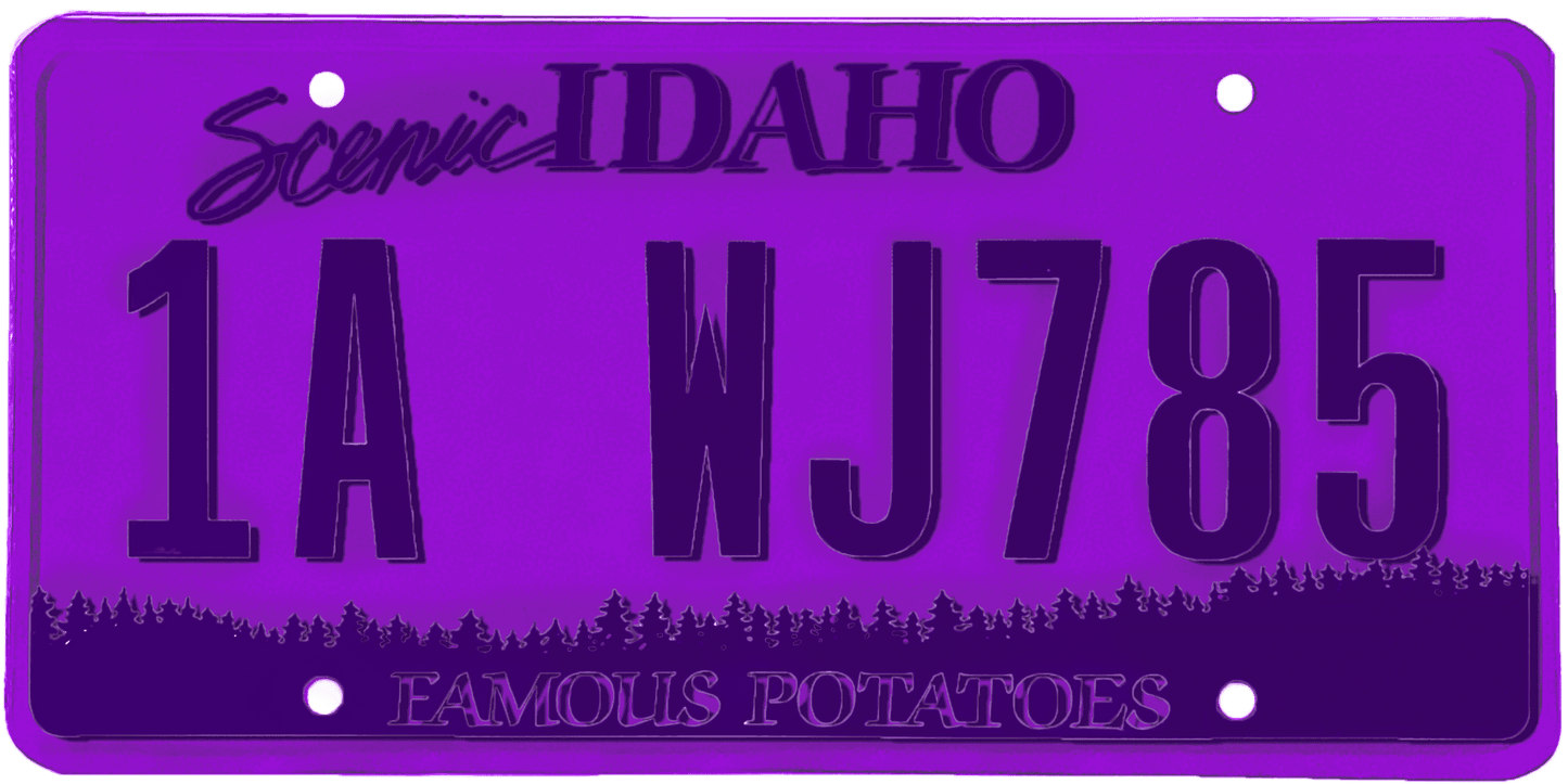 Idaho License Plate Wrap Kit