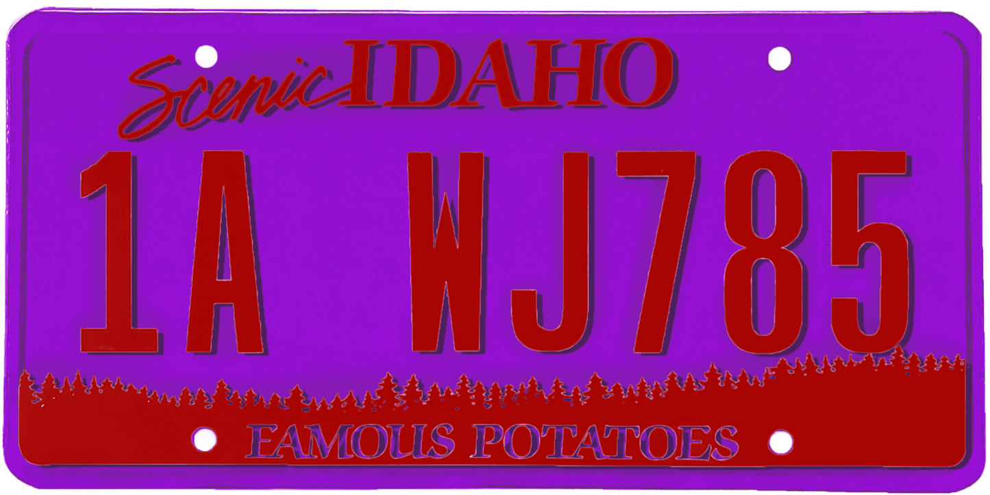 Idaho License Plate Wrap Kit