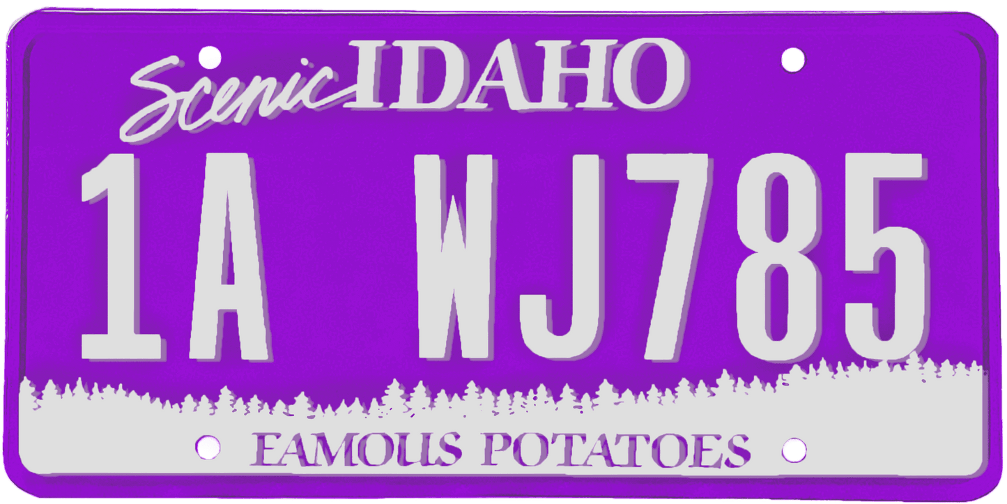 Idaho License Plate Wrap Kit