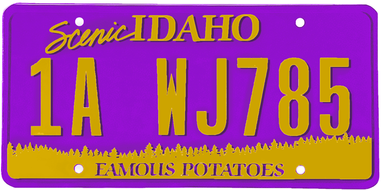 Idaho License Plate Wrap Kit