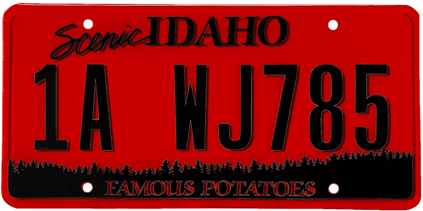 Idaho License Plate Wrap Kit