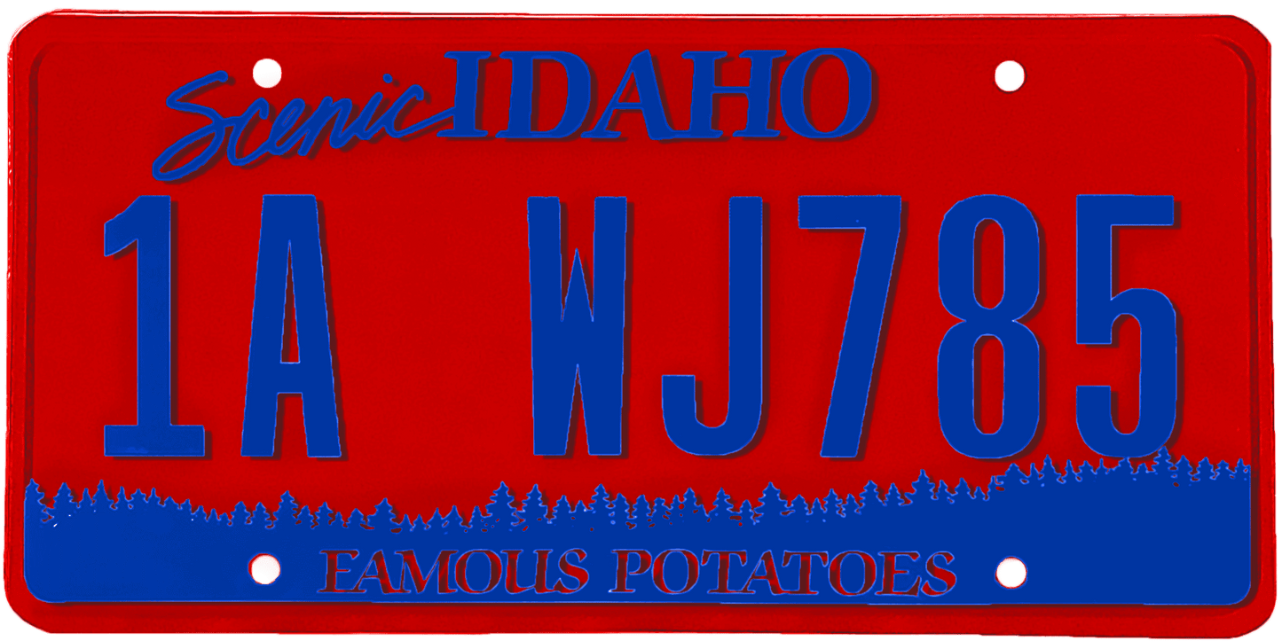 Idaho License Plate Wrap Kit