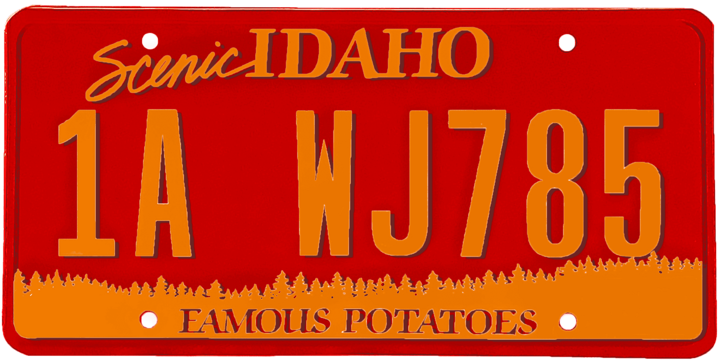 Idaho License Plate Wrap Kit