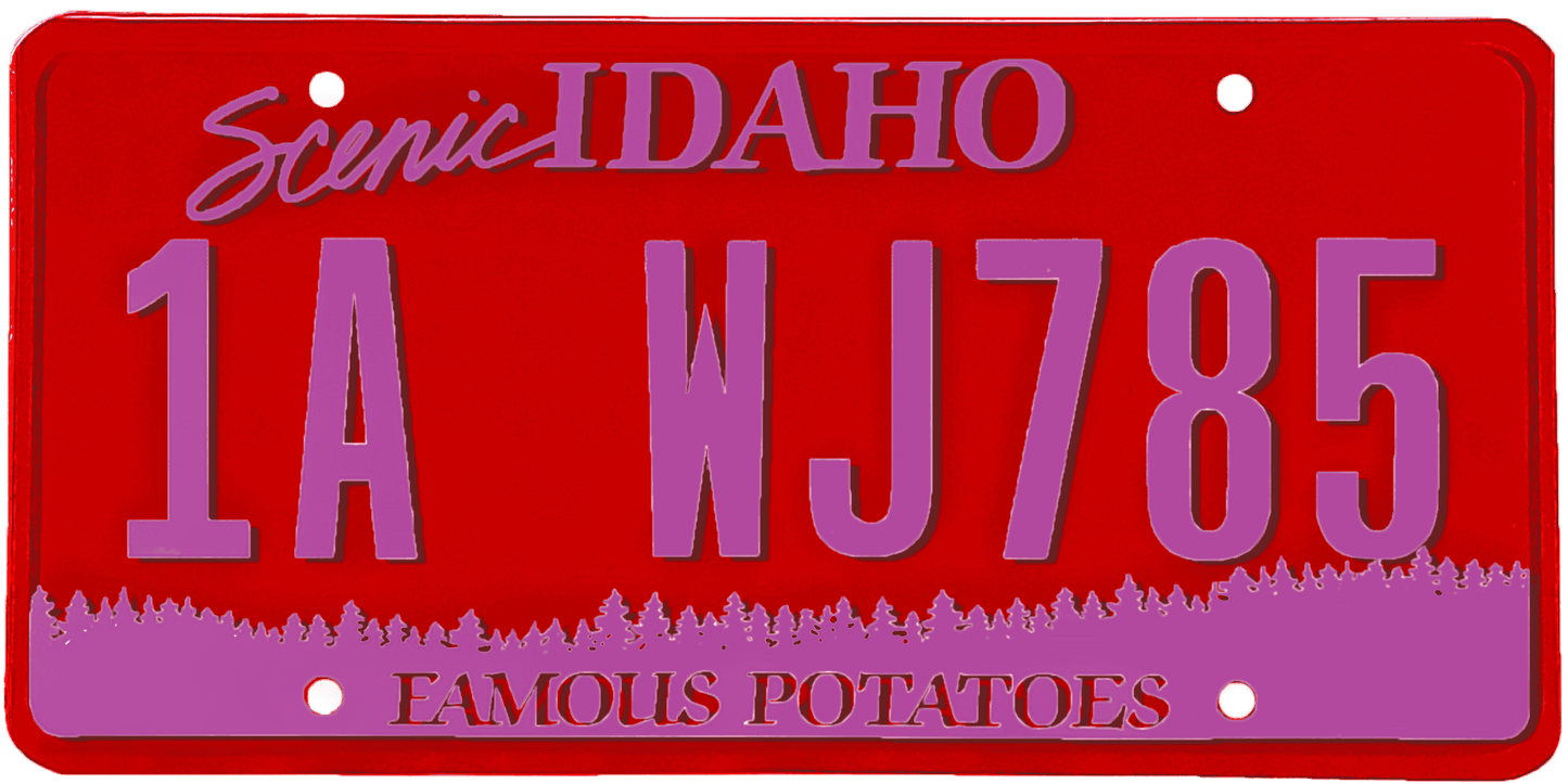 Idaho License Plate Wrap Kit