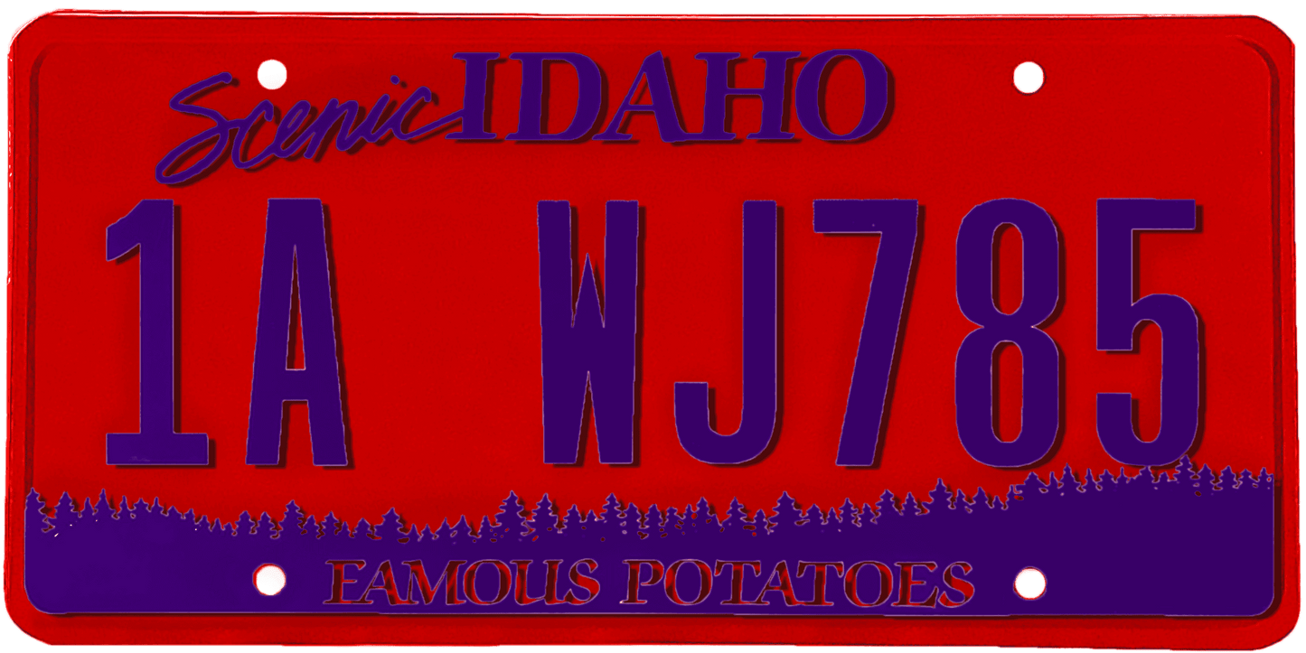 Idaho License Plate Wrap Kit