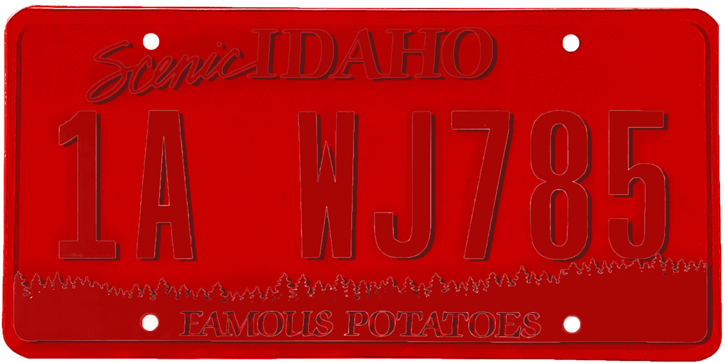 Idaho License Plate Wrap Kit