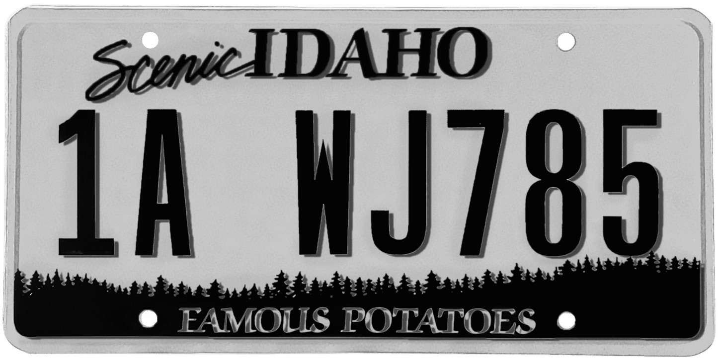 Idaho License Plate Wrap Kit